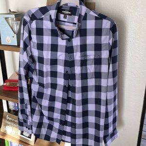 Express Performance button down plaid